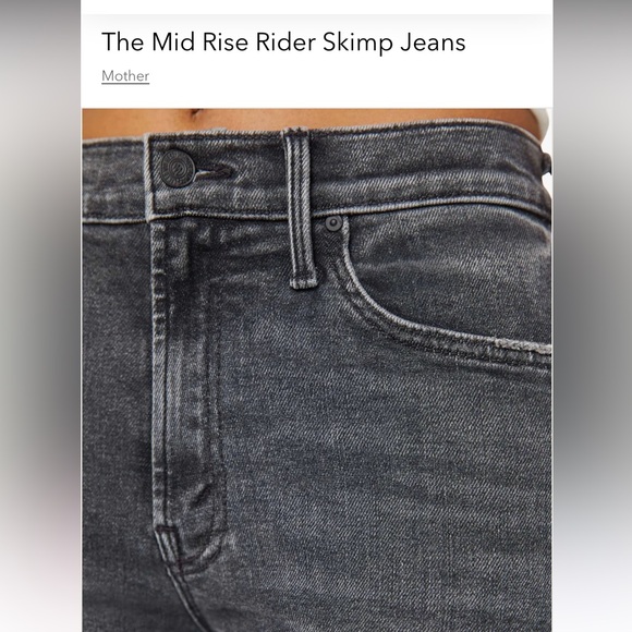 NEW Mother Denim Mid Rise Rider Skimp - Picture 5 of 9